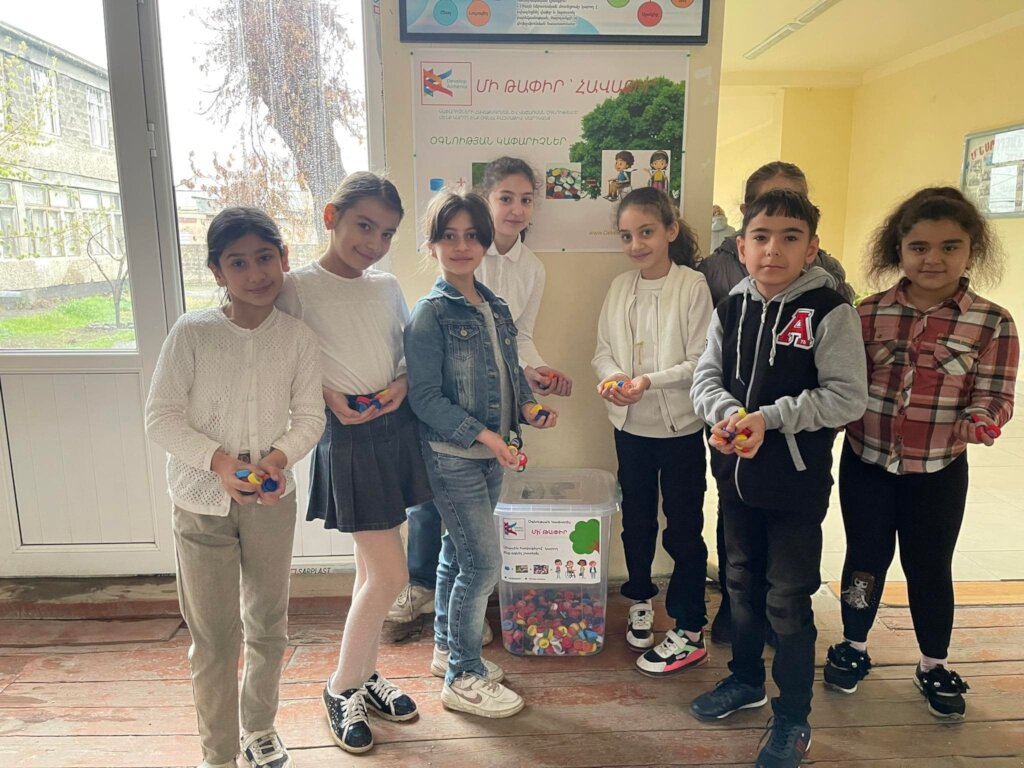 Bottle Caps  to help disables in Armenia