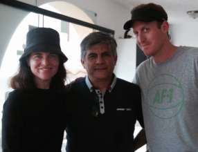Us with our wonderful friend at Huankarute.