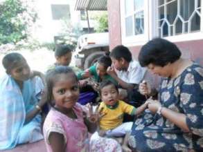 Hands decorated with henna, a plant based dye