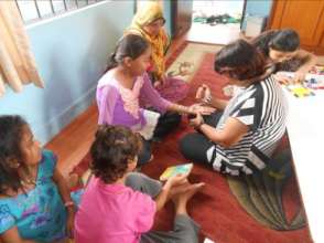 Art activity at the New Life Center