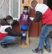 New Life Center staff during a screening