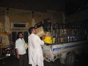 Loading up food supplies