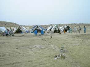 Living conditions at an IDP camp, Hyderabad