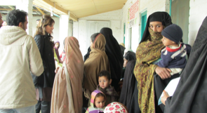 Patients waiting at the facility
