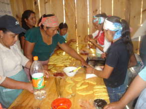 DESMI members making bread
