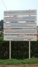The new VTC sign board on site in Kabale