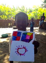 Papo shows his beautiful art at Summer Camp