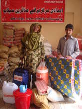 Faqiran Mai 59 with her grandson Hamid 14