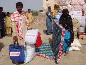 Relief items distribution by ActionAid