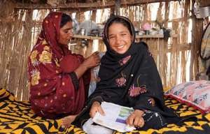 Zahida and her mother