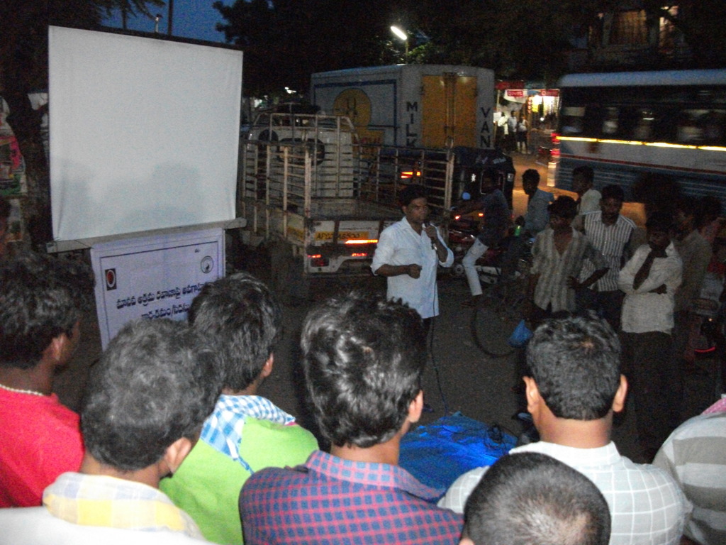Gathering the Public near a bus station!