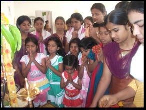 Children Celebrating Dussehra Ayudha Puja