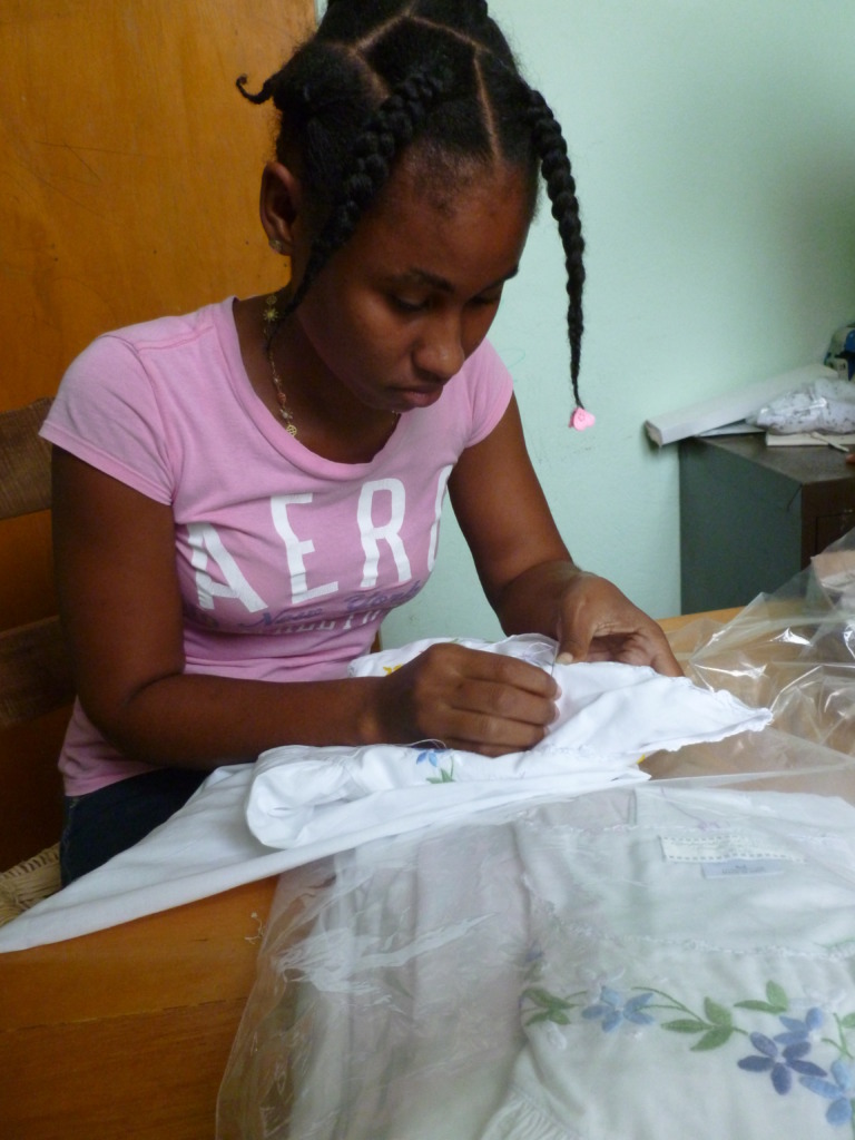 Money Sewing Tags on Finished Nightgowns