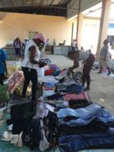 Buying items at the market