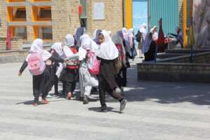 School girls at Gawhar Khatoon High School