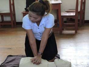 Learning CPR at Bangkoknoi Non-Formal School