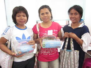 Proudly present their products.