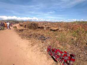 Here is what people have made as shelter in Kalemi