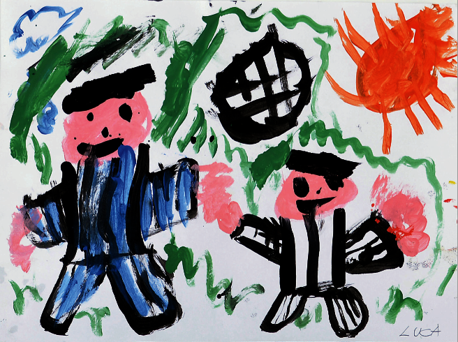 Drawing from a child
