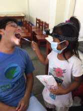 Having a go at being a Dentist
