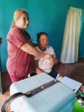 Patient receiving medication for hypertension