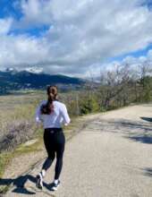 Carmen training for her run