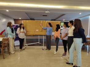 participants presenting idea