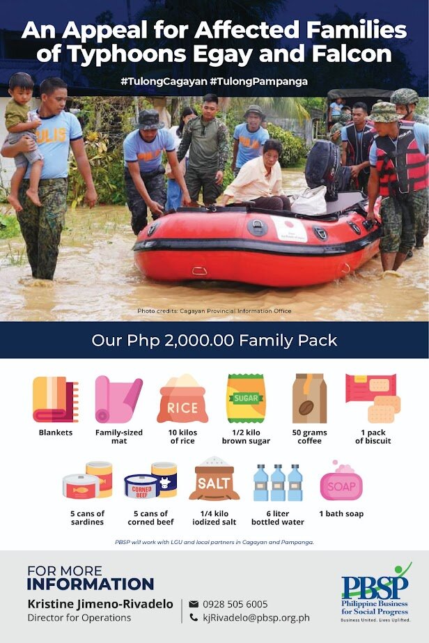 PBSP Raises Funds for Typhoon-Affected Families