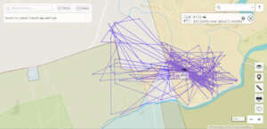 Spotted Hyena Territory Map