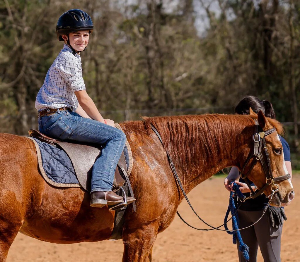 Christian Learning How to Ride a Horse!