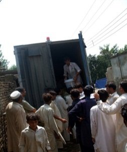 Flood rations distribution in Tangi and Charsadda