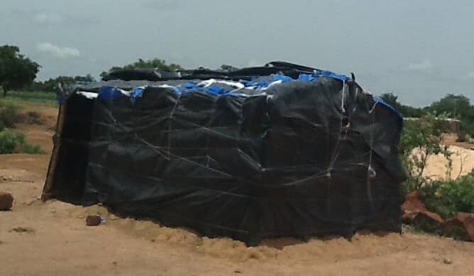 Offering shelters for displaced people in Burkina