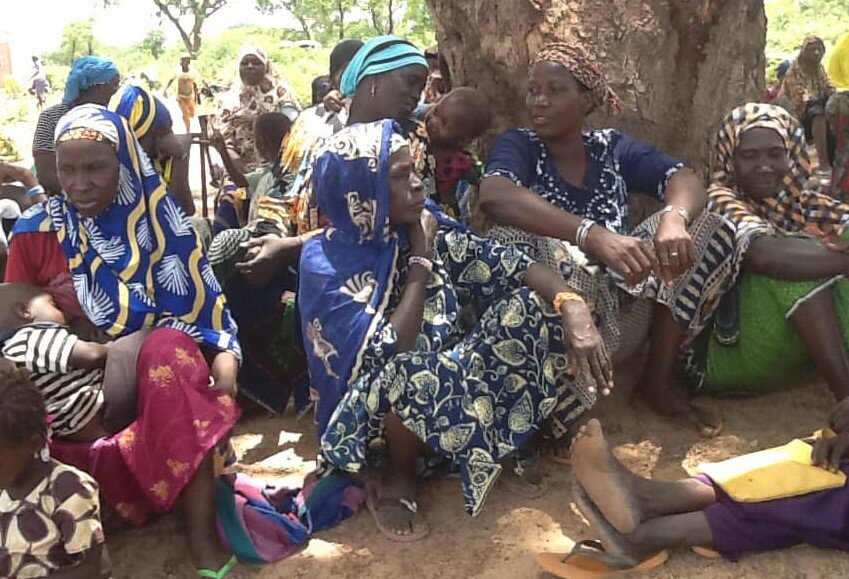 Offering shelters for displaced people in Burkina