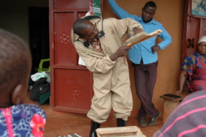 The trainer was very enthusiastic about beekeeping
