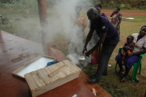 The farmers were also trained how to harvest honey
