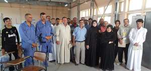 Recent graduates from the air conditioning class