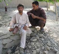 Landmine survivor living in Afghanistan