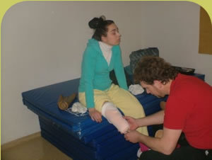 Help a Landmine Victim Walk Again