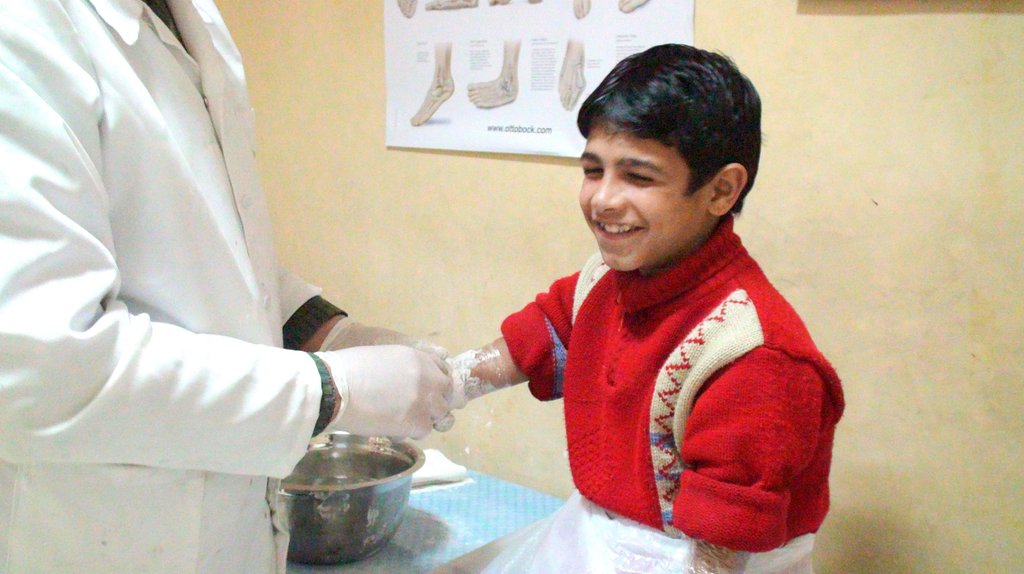 Help a Landmine Victim Walk Again