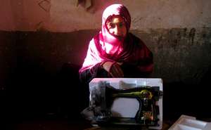 Landmine survivor receives vocational training