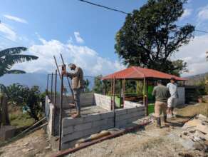 Construction of our community Kitchen