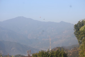 Hot Air Ballon seen from our community cafe