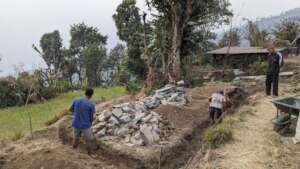 Starting construction of our community cafe