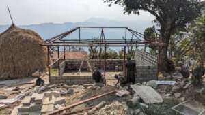Local Workers hired for construction of cafe