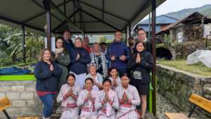 Farewell session with the travellers