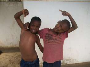 Imam and Amos at the Joseph Waweru Home School