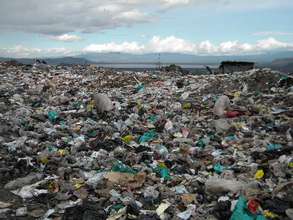 View of Lake Nakuru from the city dump