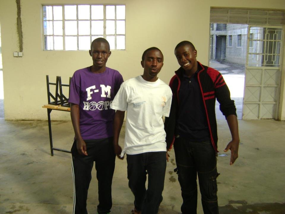 Sami, Langat and Friend at ROHI High School