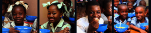 Haitian Children Eating Lunch