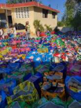 Food Bags ready to Distribute